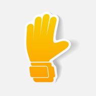 realistic design element gloves N13