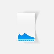 realistic design element sneakers N15