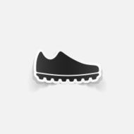 realistic design element sneakers N16