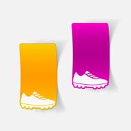 realistic design element sneakers N17