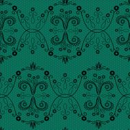 Lace floral fabric seamless pattern