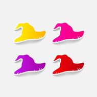 realistic design element witch hat N90