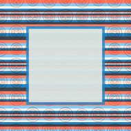 Card with stripes and stars