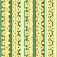 Bright seamless floral pattern stripes