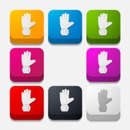 square button gloves N13
