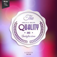 Vector retro stamp tag label badge on color background