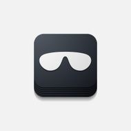 square button sunglasses N18