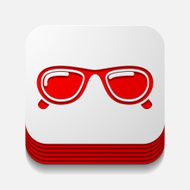square button sunglasses N19