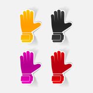 realistic design element gloves N15