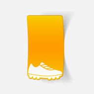 realistic design element sneakers N23