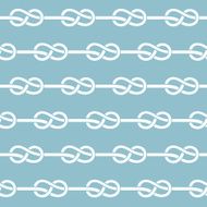 Sea knot Monochrome seamless vector pattern