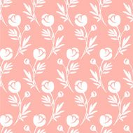 Floral pattern Pink seamless vector