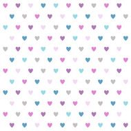 Colorful hearts Seamless vector pattern