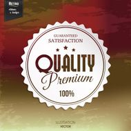 Vector retro stamp sticker tag label badge on color background N2