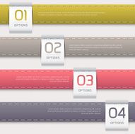 Infographics Leather color Design template