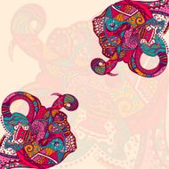 Abstract Hand Drawn Grunge Lace Ornament N2
