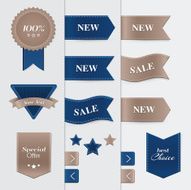 Big set of retro labels and badges