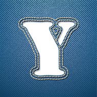 Denim jeans letter Y