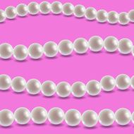 Vector pearl tile seamless pattern