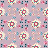 Seamless color decorative flower pattern N5