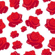 Seamless flowers roses pattern for background