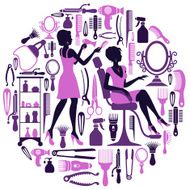 Hairdresser Collage