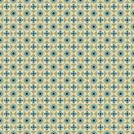 Seamless pattern with circles squares and dots