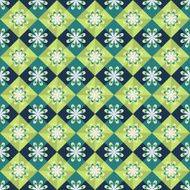 Seamless geometric pattern on green background