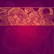 Abstract Hand Drawn Grunge Lace Ornament N3
