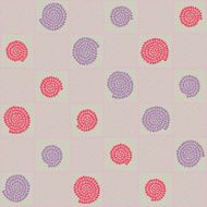 Checked hand-drawn illustration with abstract elements Seamless vector pattern