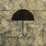 Umbrella Flat modern web button and space for your text N5