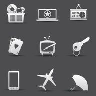Marketing icons vector