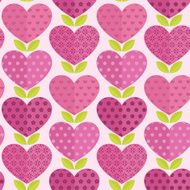 Cute seamless pattern with heart