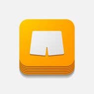 square button trunks N7