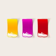 realistic design element sneakers N25