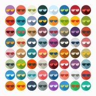 Flat design sunglasses N5