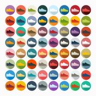 Flat design sneakers N4