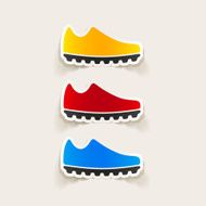 realistic design element sneakers N27