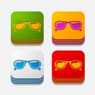 square button sunglasses N24