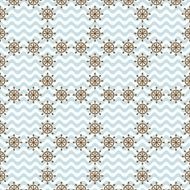 Seamless sea pattern with hand wheels