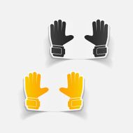 realistic design element gloves N20