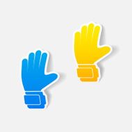 realistic design element gloves N21