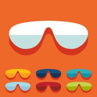 Flat design sunglasses N6