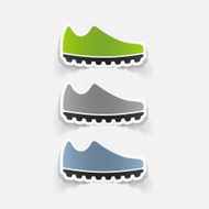 realistic design element sneakers N31