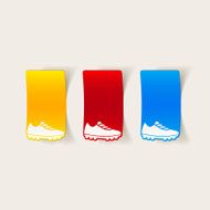 realistic design element sneakers N32