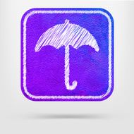 umbrella sign icon
