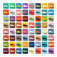 Flat design sneakers N8