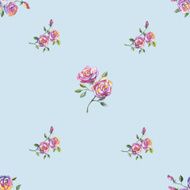 seamless pattern with beautiful roses N4