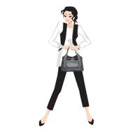 Woman with handbag