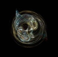 Digital Fractal on Black N79